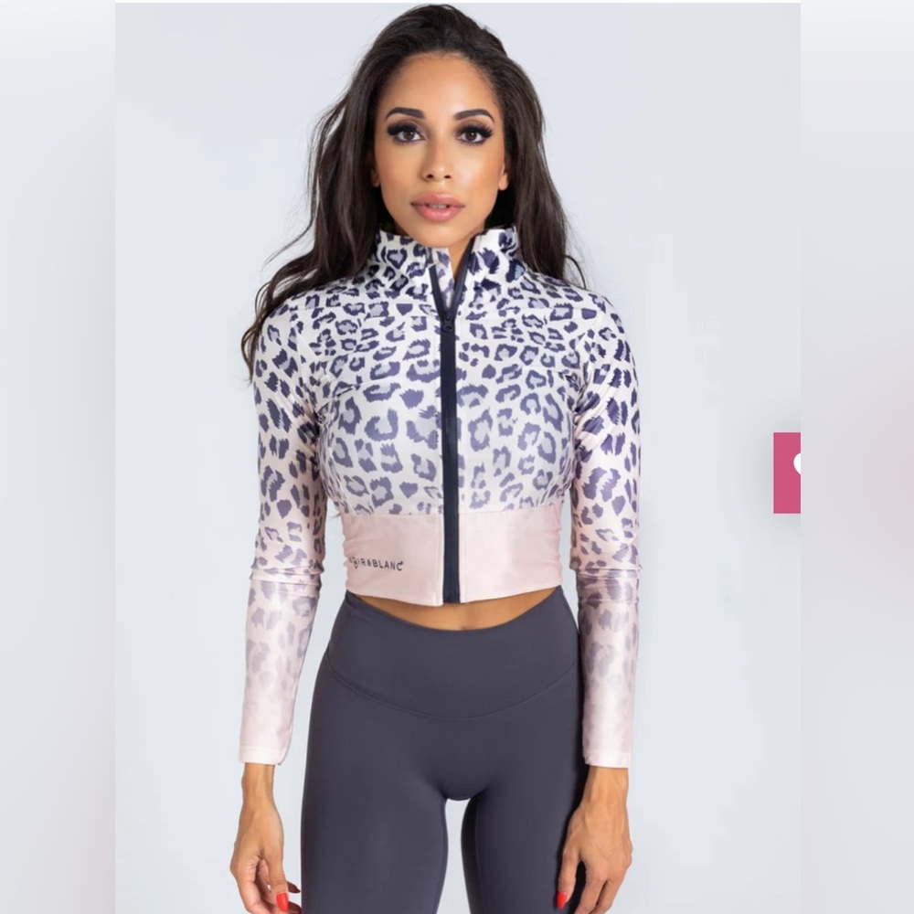 Leopard gradient jacket